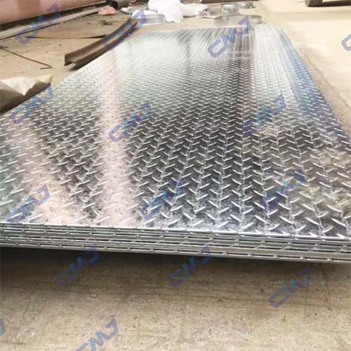 galvanizedcheckeredplatedetail1 CJM Steel Group Ltd galvanized checker plates for industrial applications