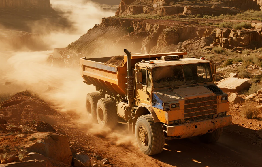 AR600 steel plate quarry dump truck body