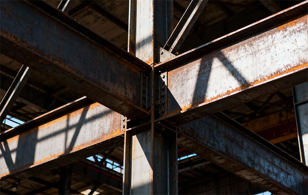 A514 Grade B steel used in building frames and general structures