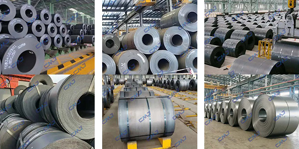 carbon steel coil product in hot rolled and cold rolled forms