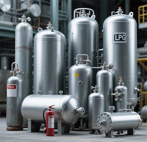 Applications of HP235 HP295 HP345 gas cylinder steel plates including LPG cylinders fire extinguisher tanks industrial gas tanks and air receiver fabrication