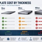 Why Thick Steel Plates Cost More: 10mm vs 50mm vs 100mm (Total Cost Guide)