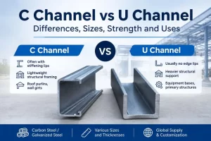 C Channel vs U Channel Steel: Differences, Size...