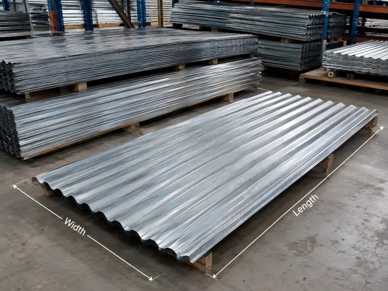 Corrugated Steel Sheet Sizes, Dimensions & Thickness Guide