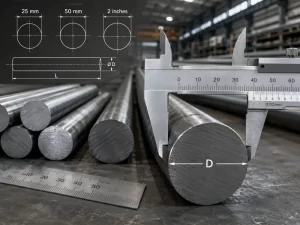 Steel Round Bar Sizes, Dimensions and Weight